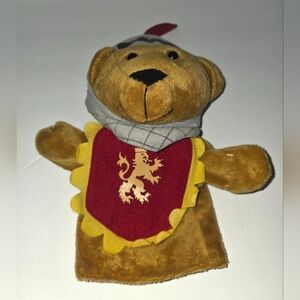 Restoration Hardware Knight Bear Puppet Plush Soft Toy Interactive Play Fun
